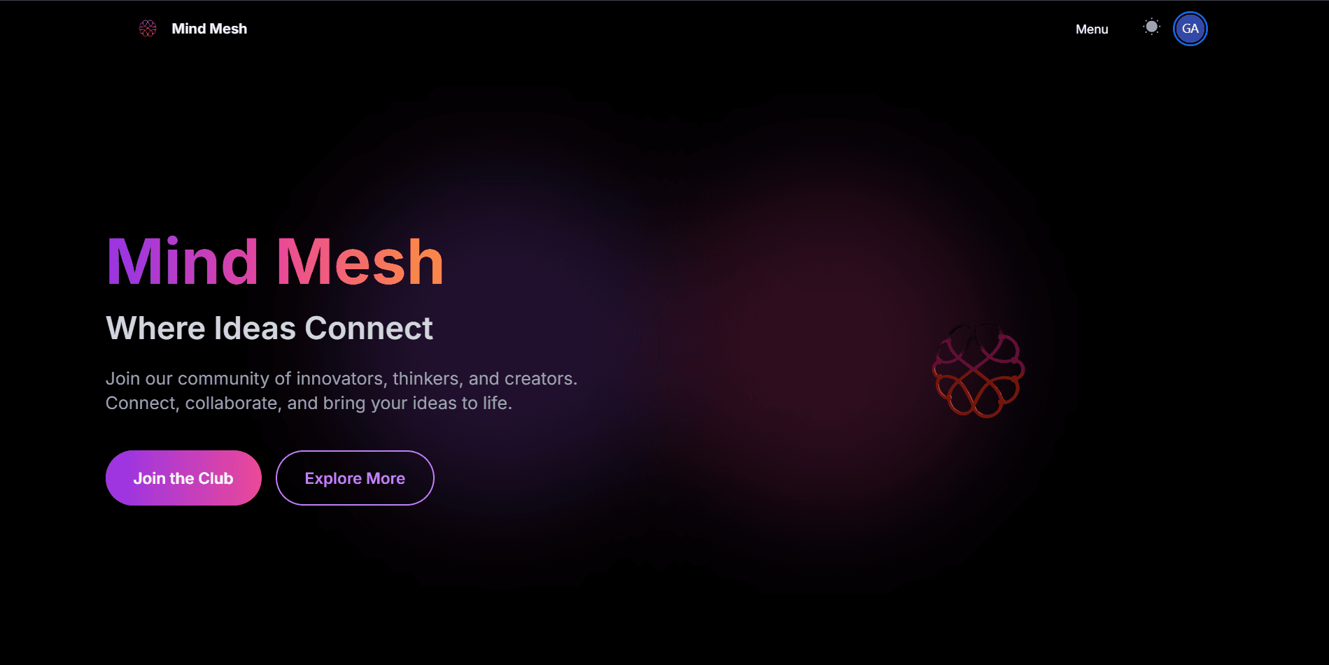 MindMesh Club Interface